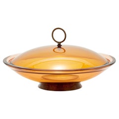 Max Ingrand Model '2004' Lidded Crystal Dish for Fontana Arte, 1955