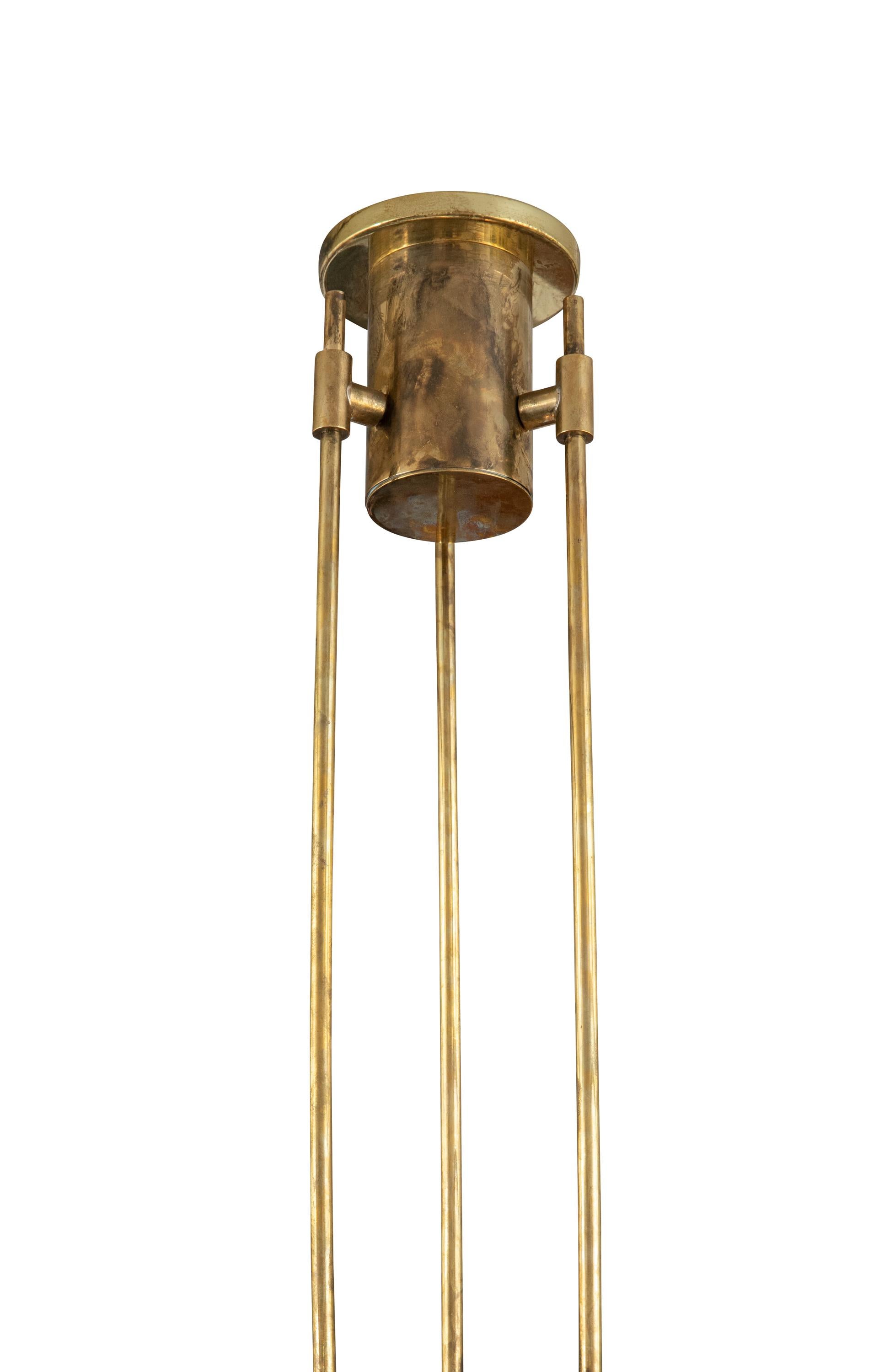 Brass Max Ingrand Model 2097 Chandelier for Fontana Arte, Italy 1960s