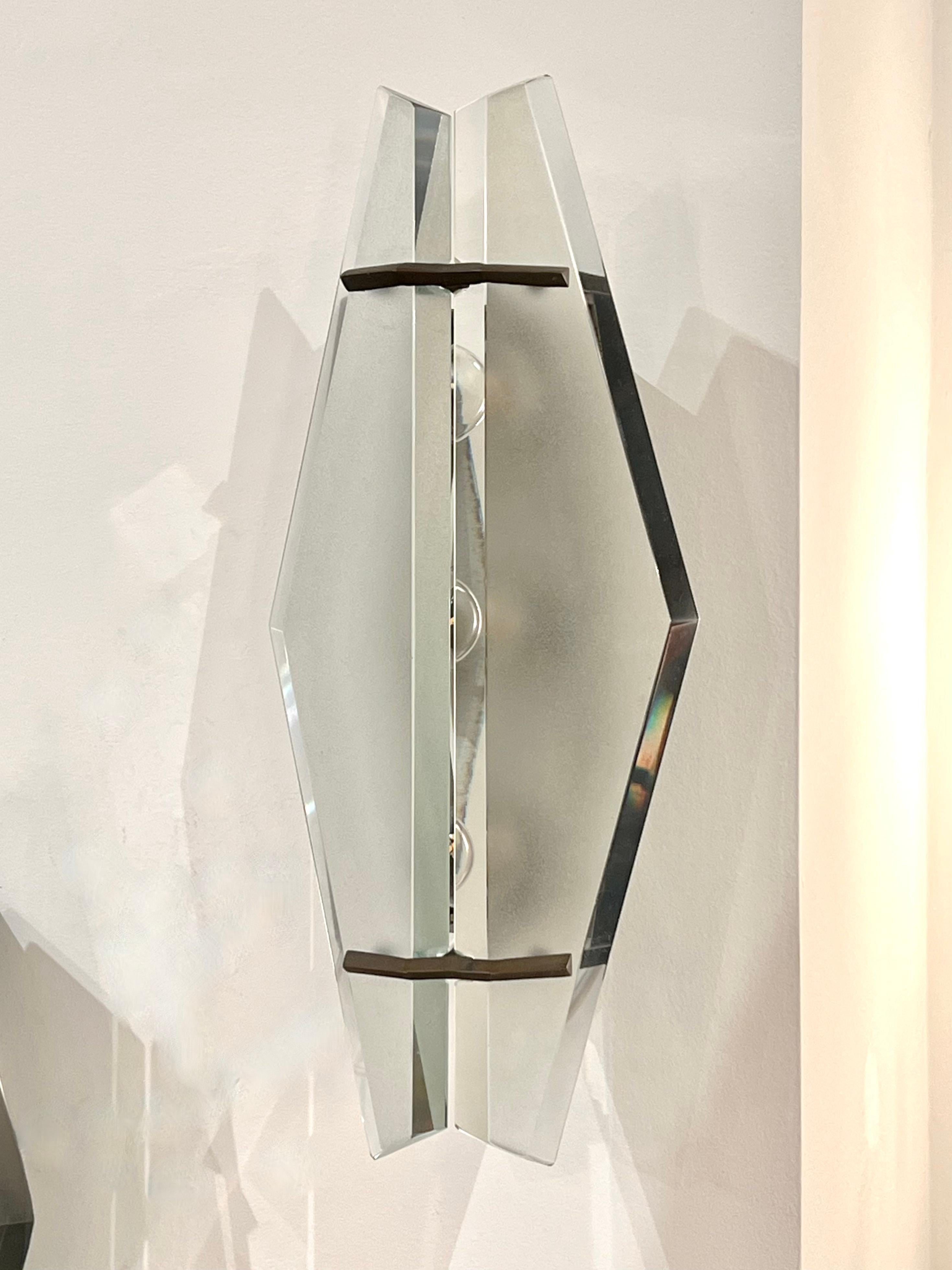 Max Ingrand Modernist Sconces In Good Condition For Sale In New York, NY