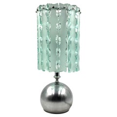 Max Ingrand, molded glass table lamp, Zero Quattro for Fontana Arte, Italy 1970
