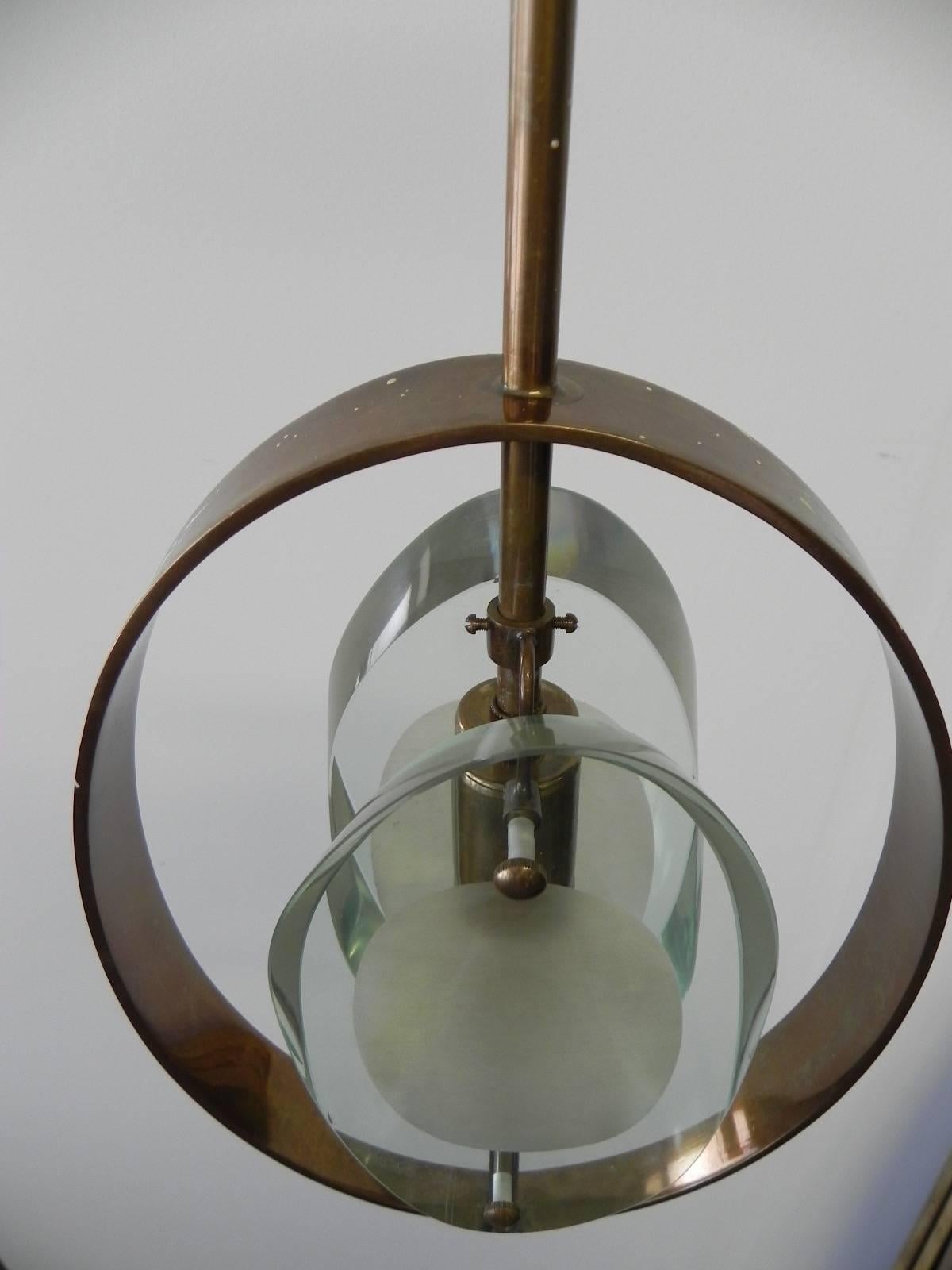 Italian Max Ingrand Pendant Ceiling Lamp 'Model 1933' for Fontana Arte, 1961