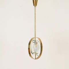 Max Ingrand Pendant Light for Fontana Arte Model 1933, Italy, 1961