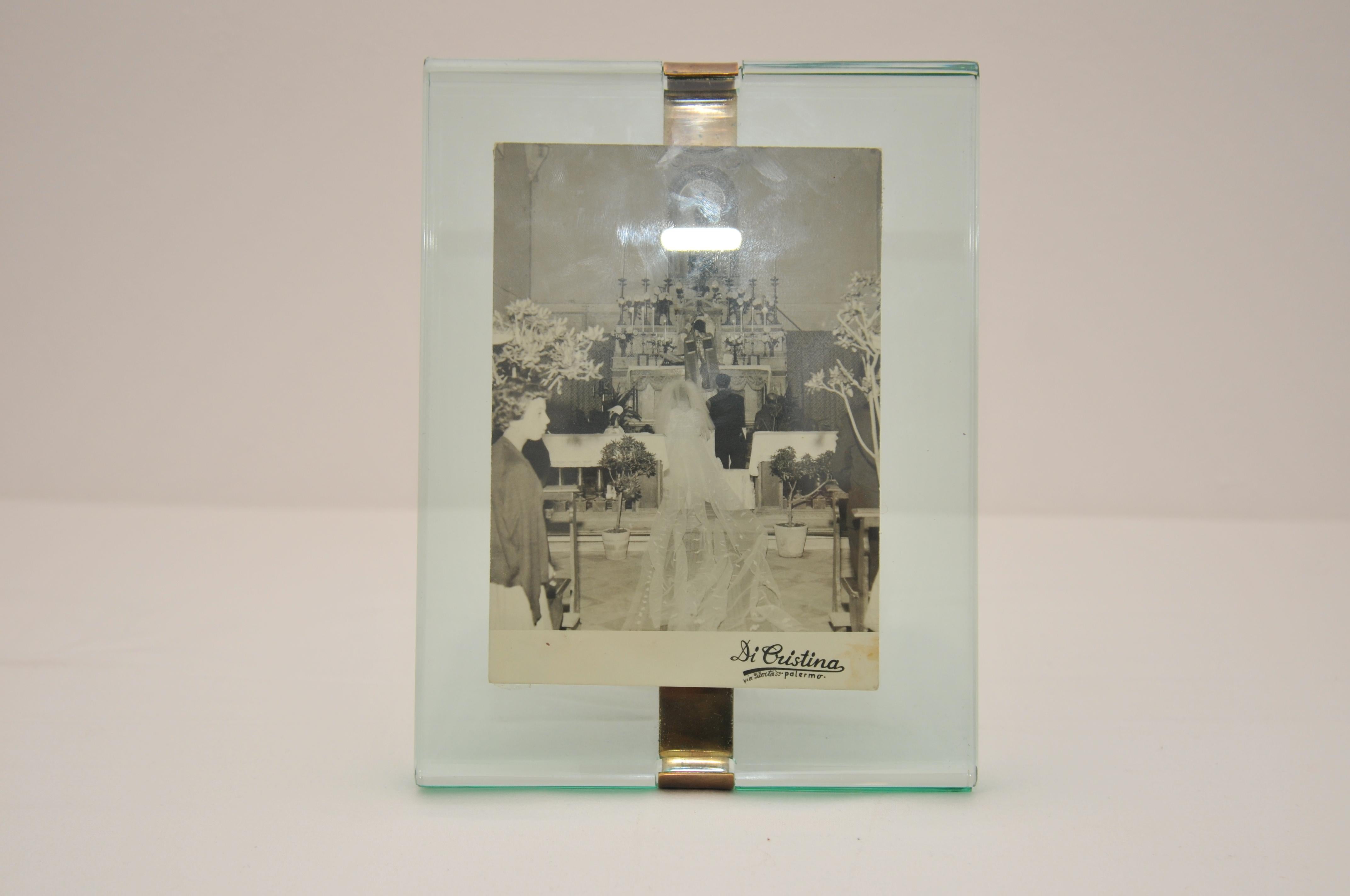 Paarrahmen Nr. 1371 von Pietro Chiesa für Fontana Arte Italia ca. 1946 20 (Handgefertigt) im Angebot