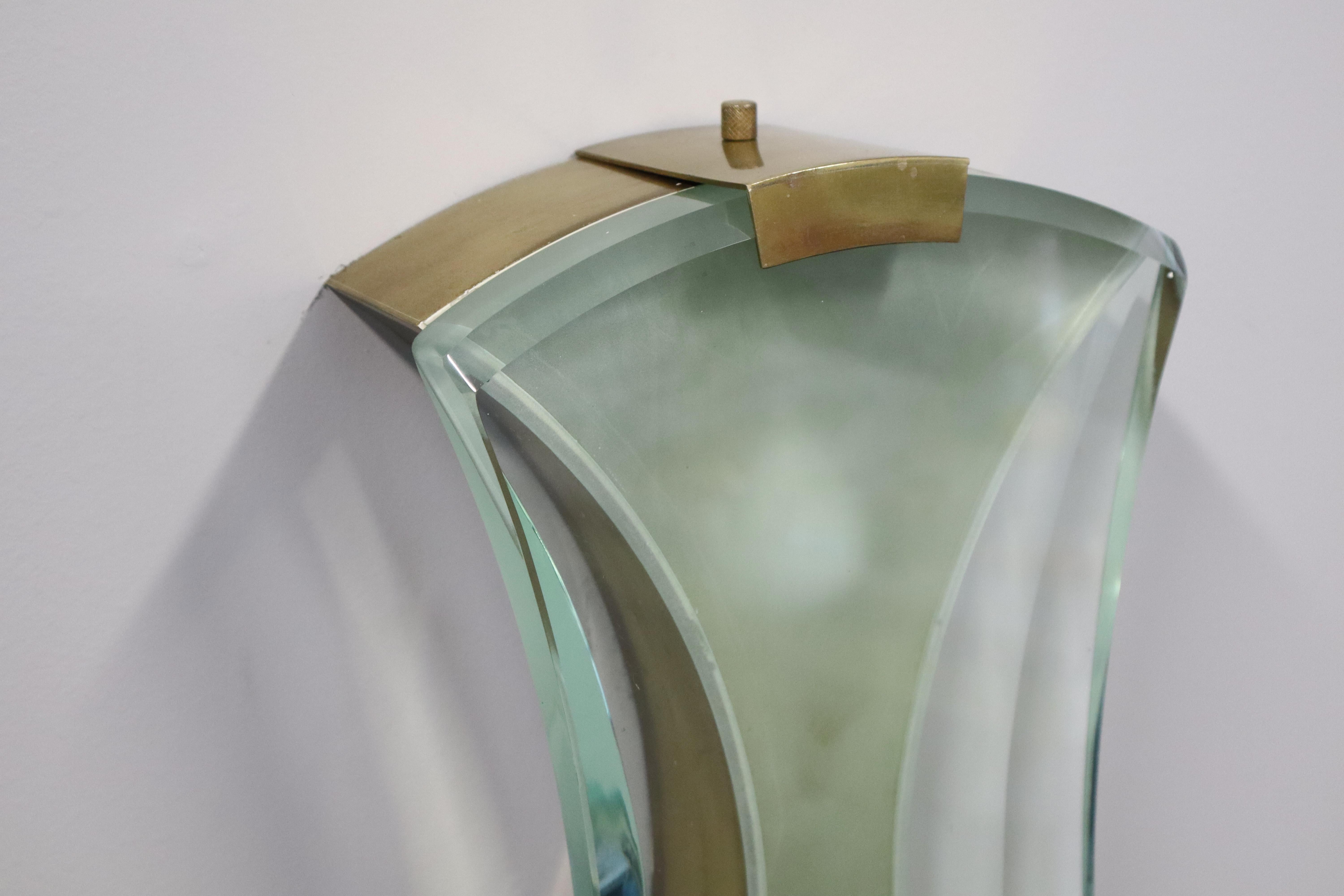 Brass Max Ingrand For Fontana Arte Rare Pair Of Wall Lights Model 2225