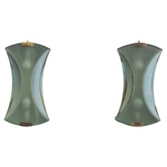 Max Ingrand For Fontana Arte Rare Pair Of Wall Lights Model 2225
