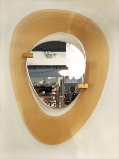 Max Ingrand for Fontana Arte Raro Wall Mirror, Italy 1958