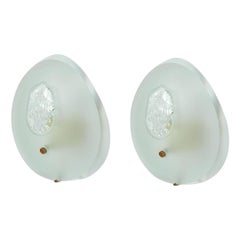 Max Ingrand Rare Pair of Larger Sconces, Italy, circa 1960