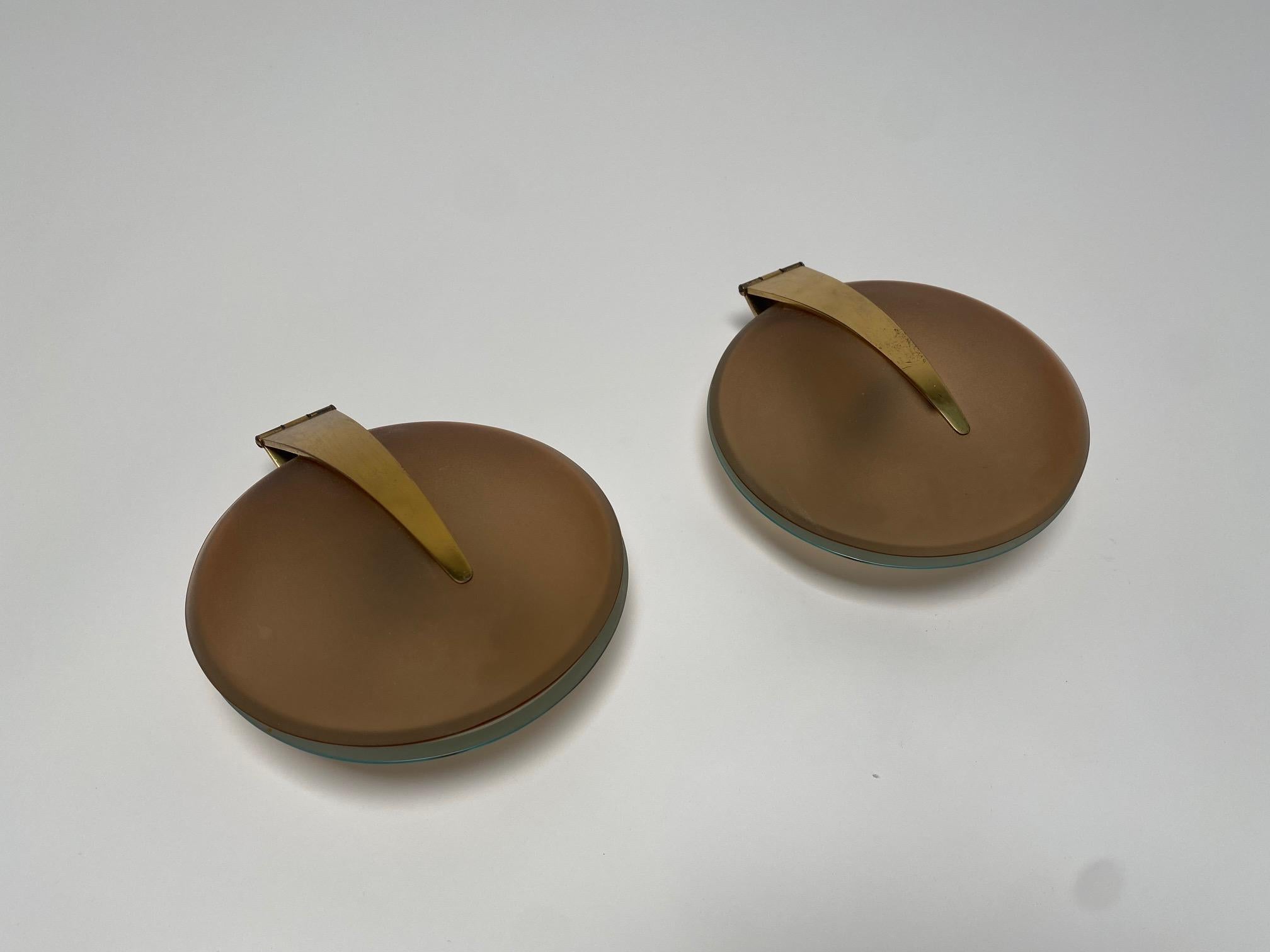 Max Ingrand, Rare Pair of Sconces or Table Lamps for Fontana Arte, Italy, 1950s For Sale 9