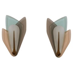 Max Ingrand Sconces for Fontana Arte, 1955, Set of 2