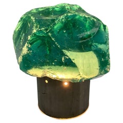 Max Ingrand Style Table Lamp, Saint Gobain Glass