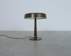 Max Ingrand Lampe de table Laiton Verre Mod. 2278, Italie 1960