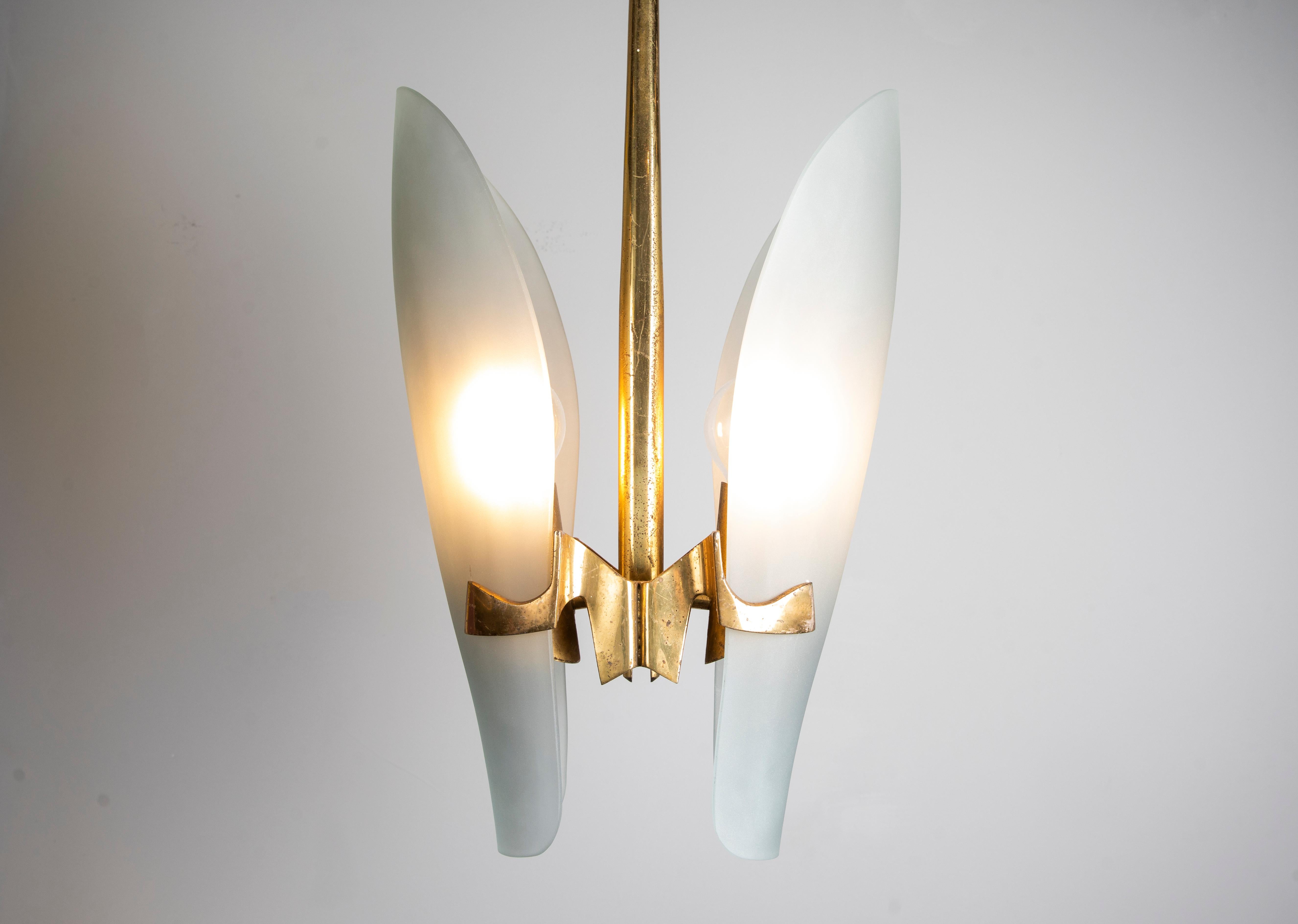 Beautiful and very rare Max Ingrand ceiling lamp mod 1636 Fontana Arte production 1960 circa
Max Ingrand, whose full name was Maurice Max Ingrand (Bressuire 1908 - Paris 1969) was a French glassmaker decorator and designer.