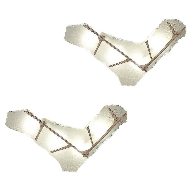 Max Ingrand for Fontana Arte Sconces, ca. 1960, Offered by Derive