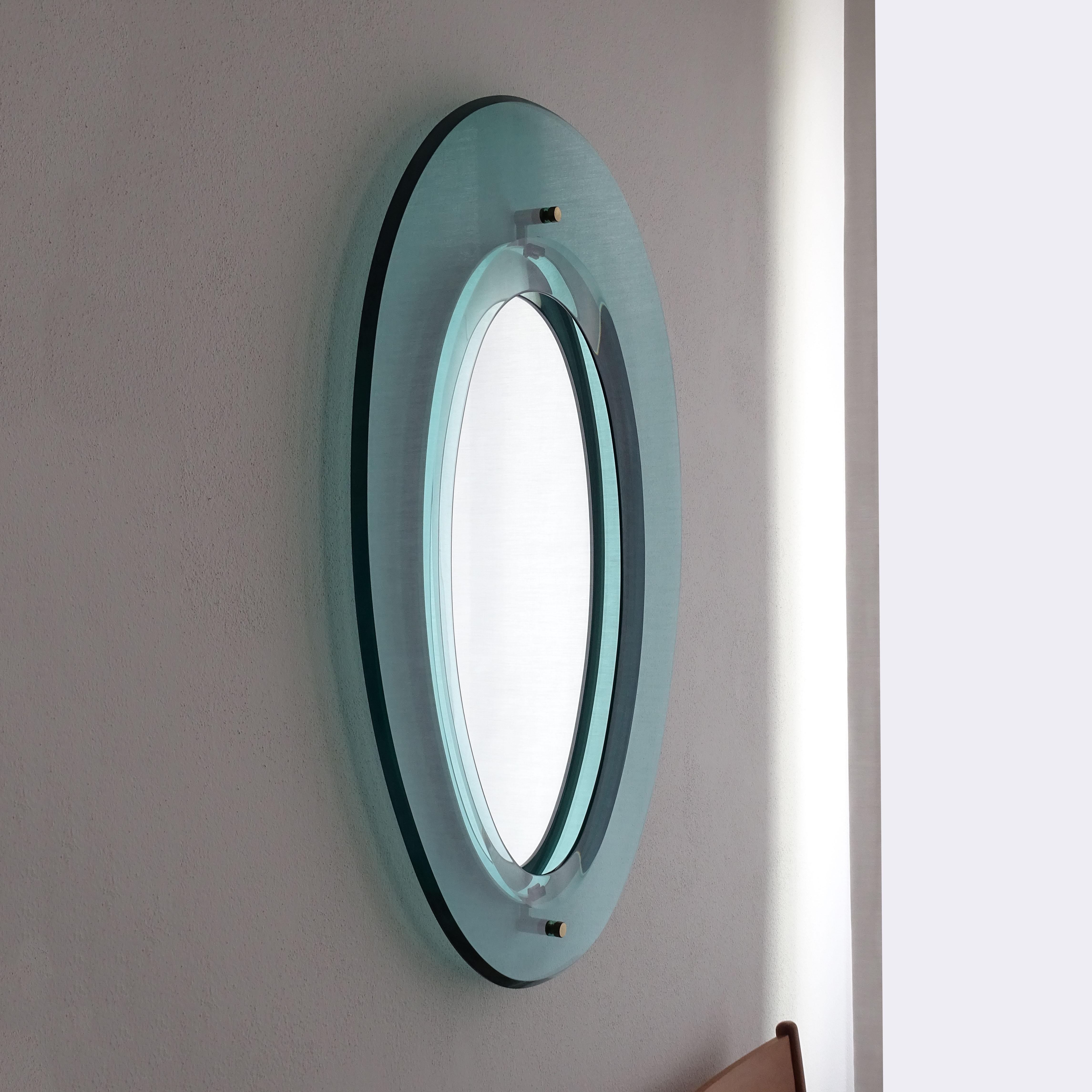 Mid-Century Modern Max Ingrand Wall Mirror for Fontana Arte, Italy 1960s