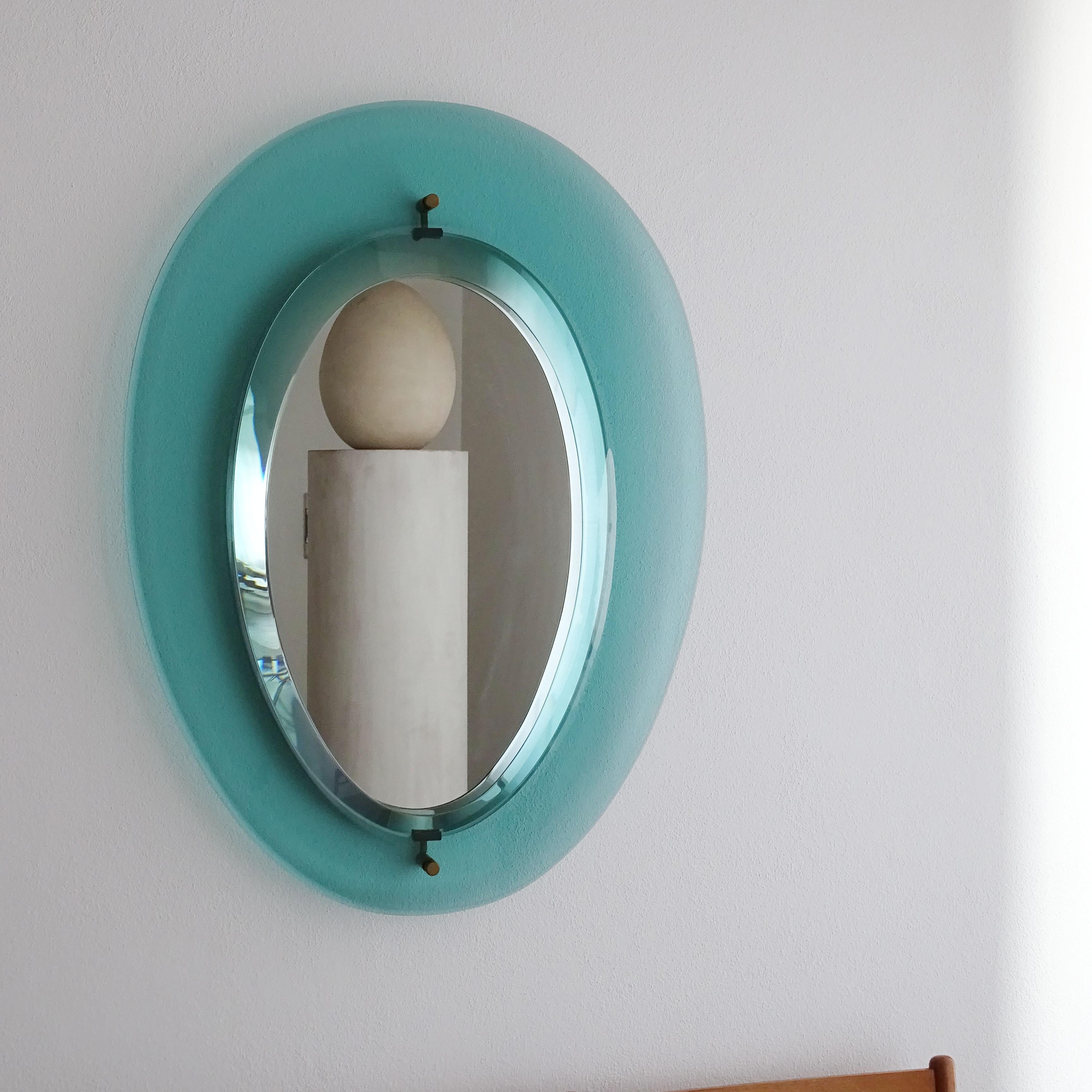 Mid-20th Century Max Ingrand Wall Mirror for Fontana Arte, Italy 1960s For Sale