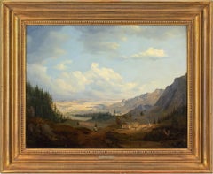 Max Josef Wagenbauer (School), Alpine Landscape With Cabin