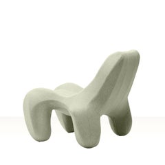 Moss Green Club chair Club 112 felt wool, Colour 917 Divina Melange 3