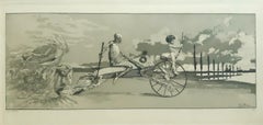 Amor, Tod und Jenseits - Aguafuerte de M. Klinger - 1881