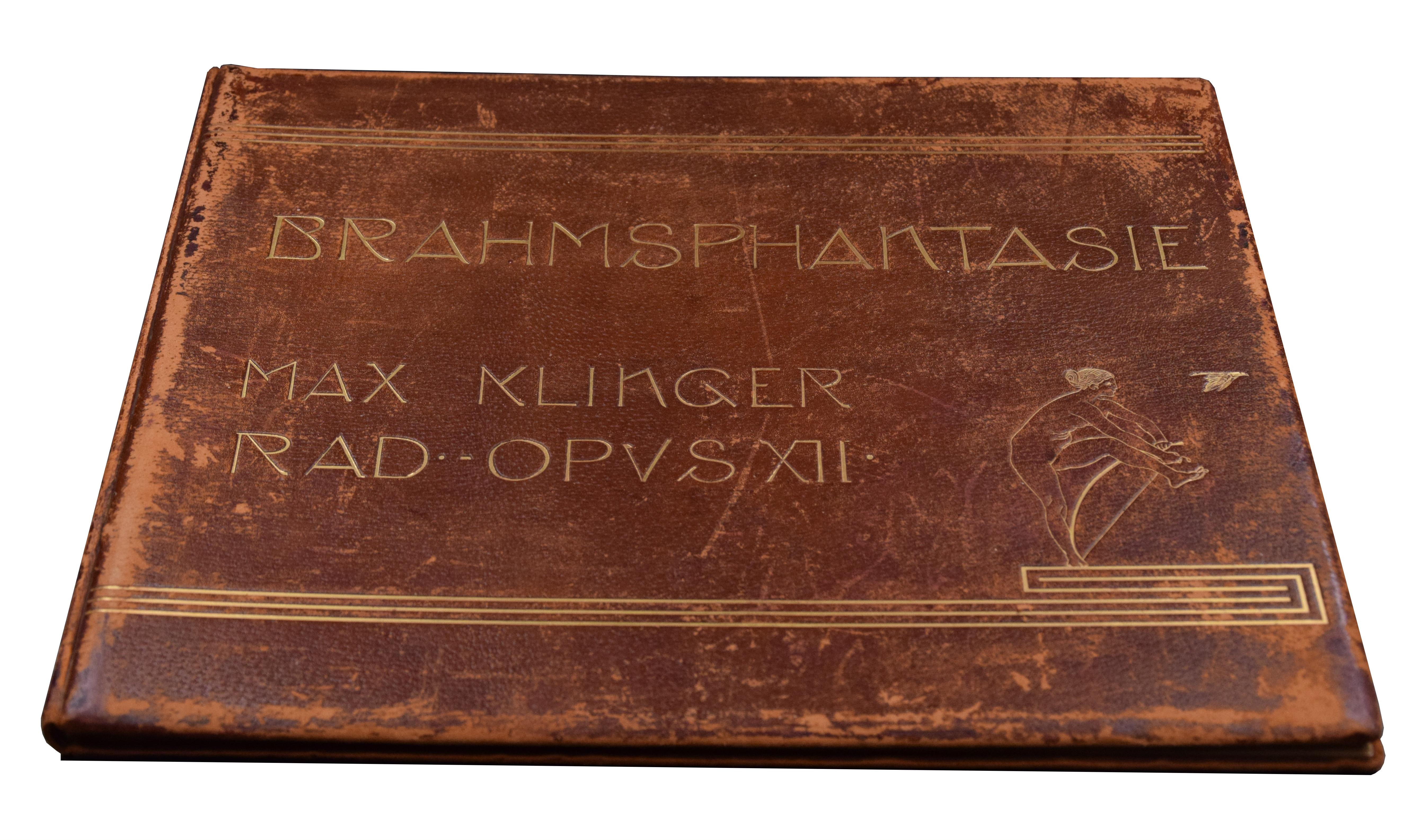 Brahms-Phantasie - Rare Portfolio of 41 Engravings by Max Klinger - 1894 For Sale 12