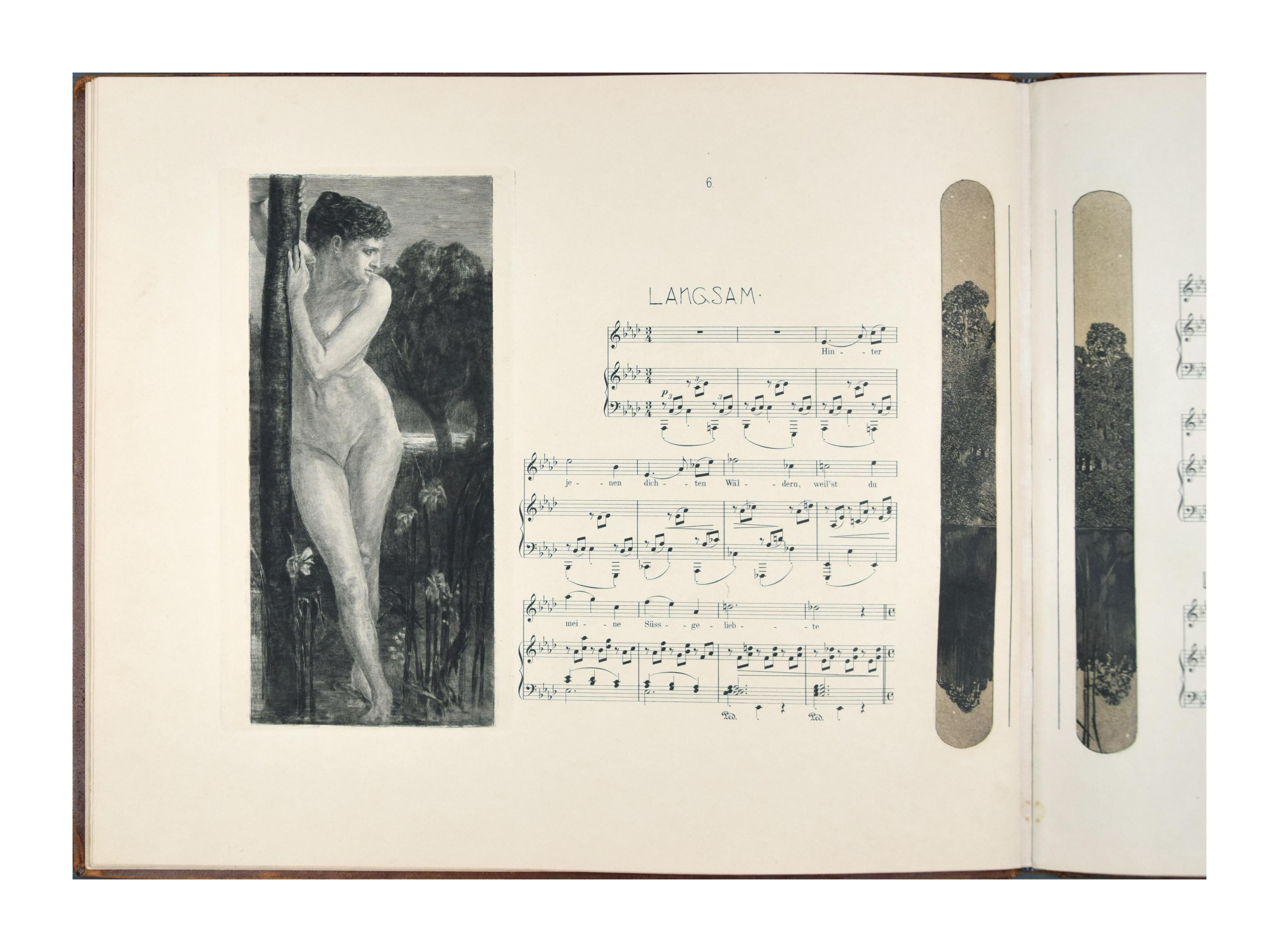 Brahms-Phantasie - Rare Portfolio of 41 Engravings by Max Klinger - 1894 For Sale 2