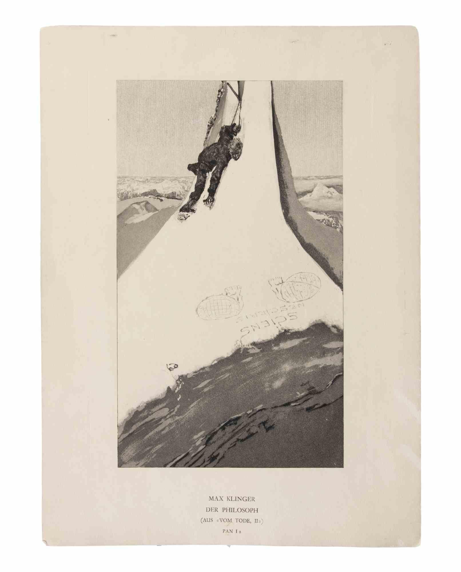 Der Philosoph - Etching by Max Klinger - 1885 For Sale 1