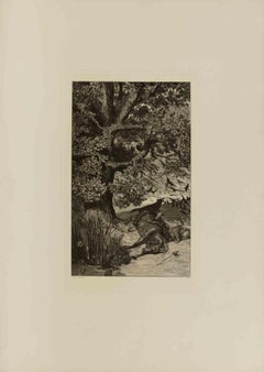 Fallen Rider - Etching by Max Klinger - 1881