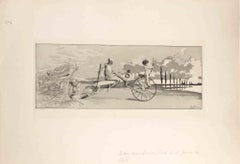 Love, Death and the Beyond - Etching by Max Klinger - 1881