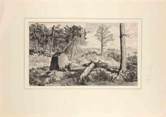 Opus IV, Simplicius in der Waldeinode - Aguafuerte de Max Klinger - 1881