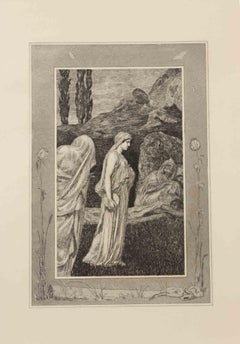Psyche in Tartarus - Etching by Max Klinger - 1909