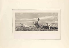 Pursued Centaur (Verfolgter Centaur) - Etching by Max Klinger - 1881
