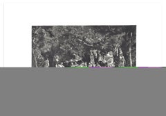 Simplicio tra i soldati - Acquaforte originale di M. Klinger - 1881