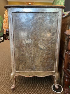 Max Kuehne Silver Leaf Decorated Dresser, c. 1940's