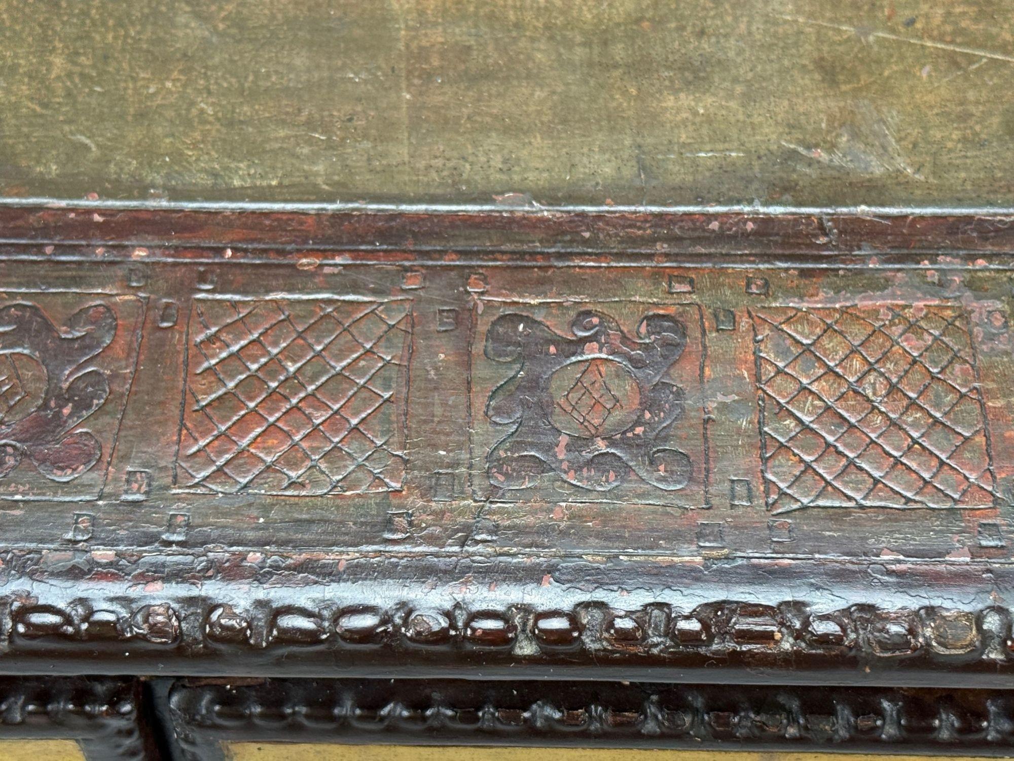 Max Kuehne, Commode in foglia d'argento, legno dipinto, raro, USA, anni '50 in vendita 3