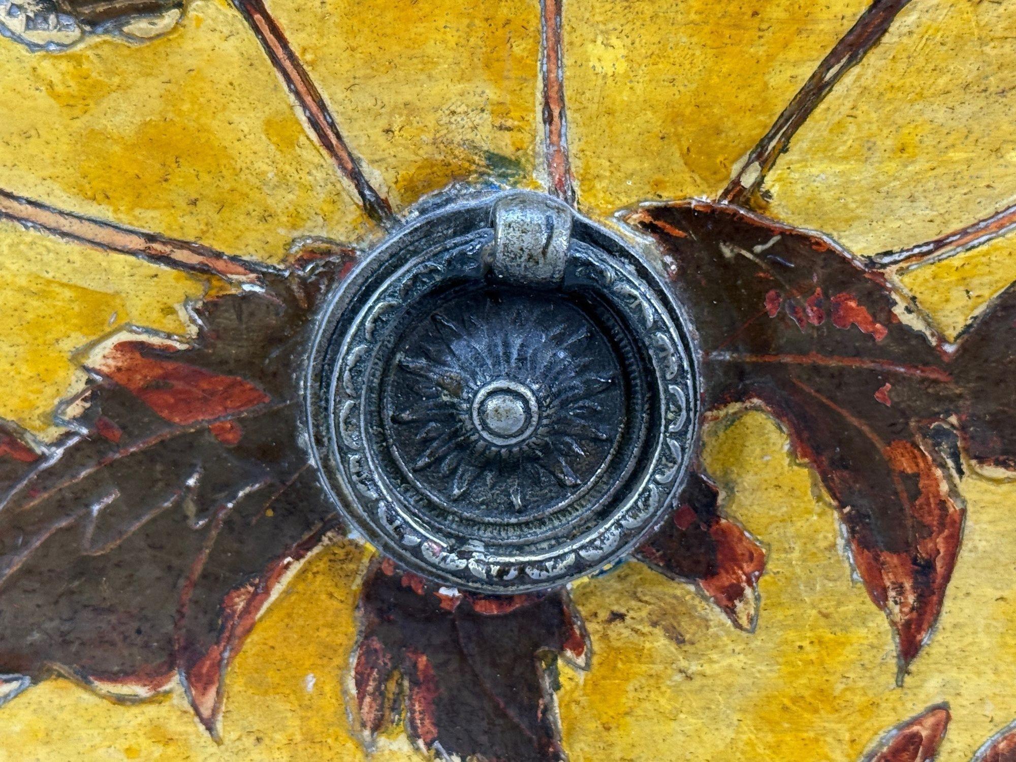 Max Kuehne, Commode in foglia d'argento, legno dipinto, raro, USA, anni '50 in vendita 4