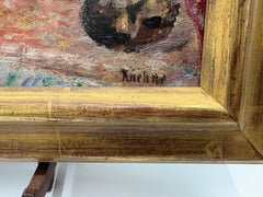 Max Kuehne, Stillleben mit Früchten und Objects auf einem Tisch