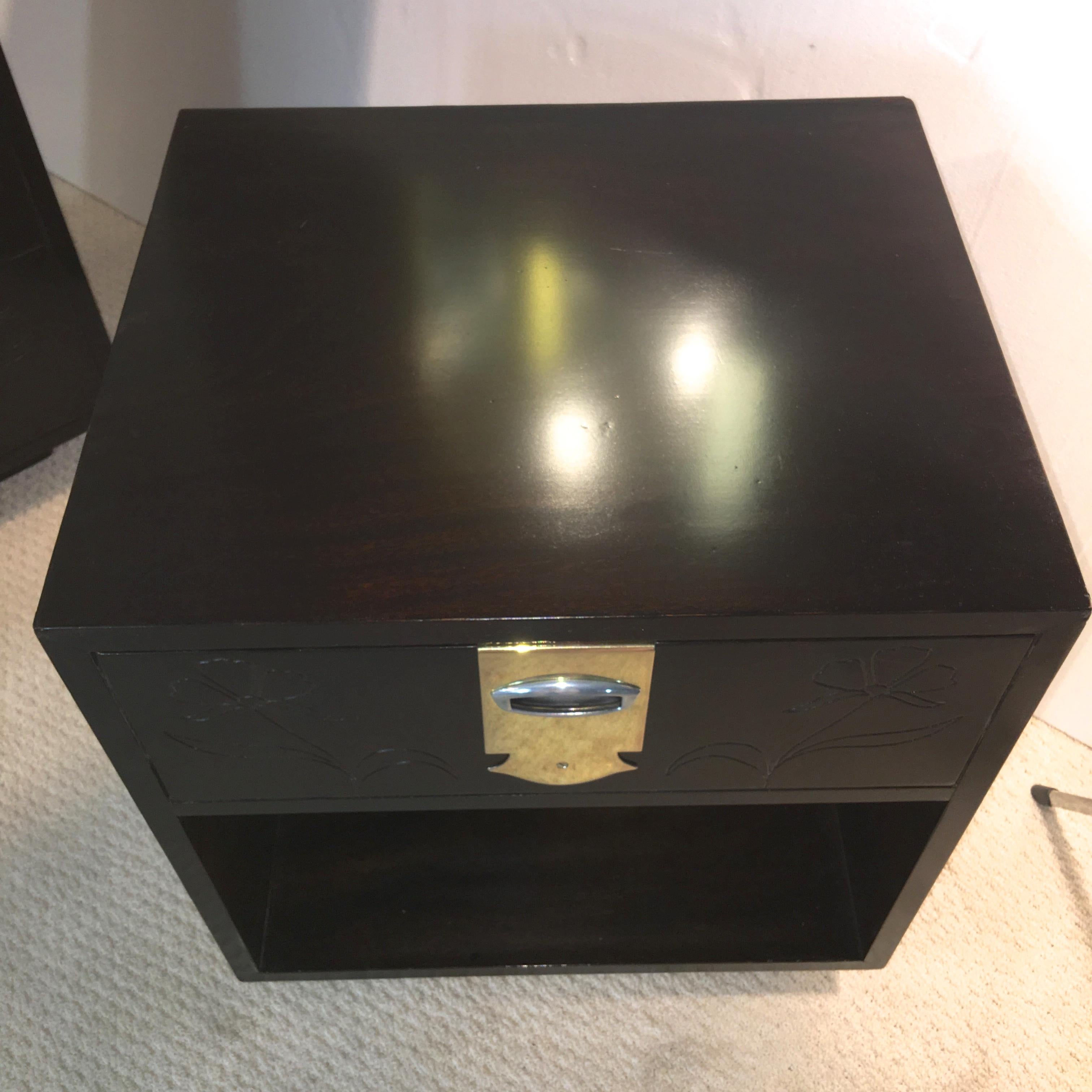 Mid-20th Century Max Kuehne Style Nightstand by Henredon For Sale