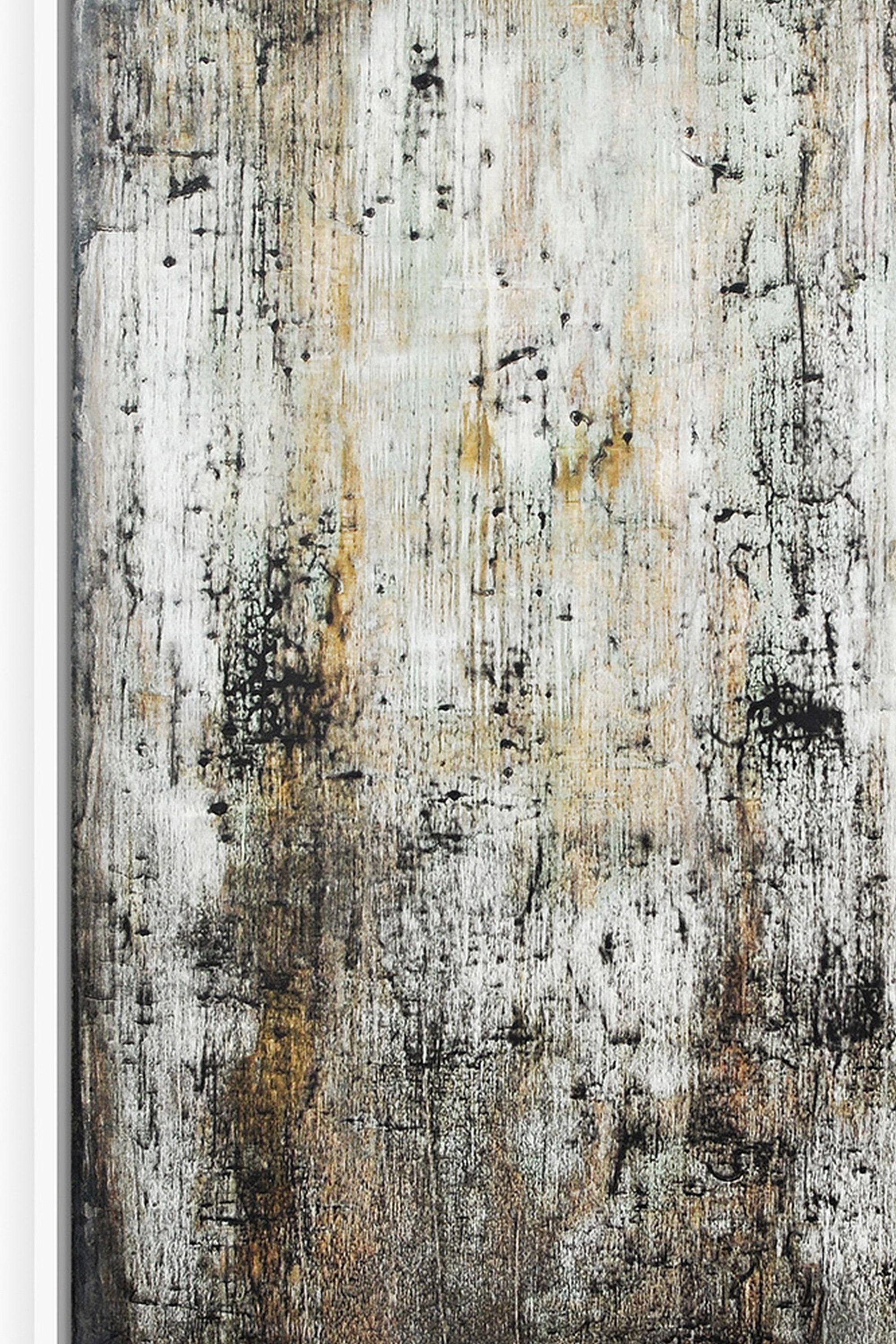 Falling Ashes, Painting, Acrylic on Canvas - Gray Abstract Painting by Max Kulich