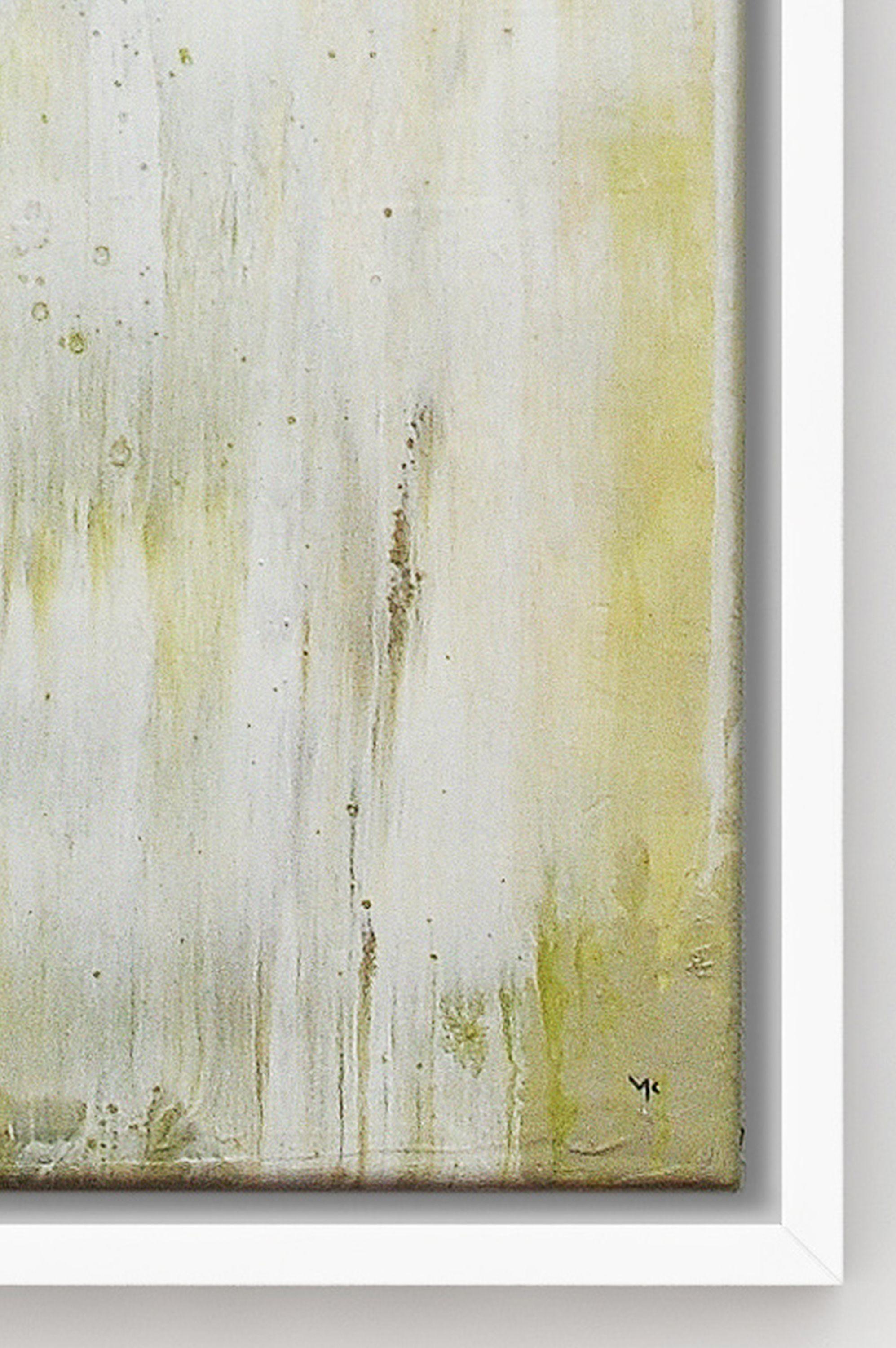 Destello de limón, Pintura, Acrílico sobre lienzo - Abstract Painting Beige de Max Kulich