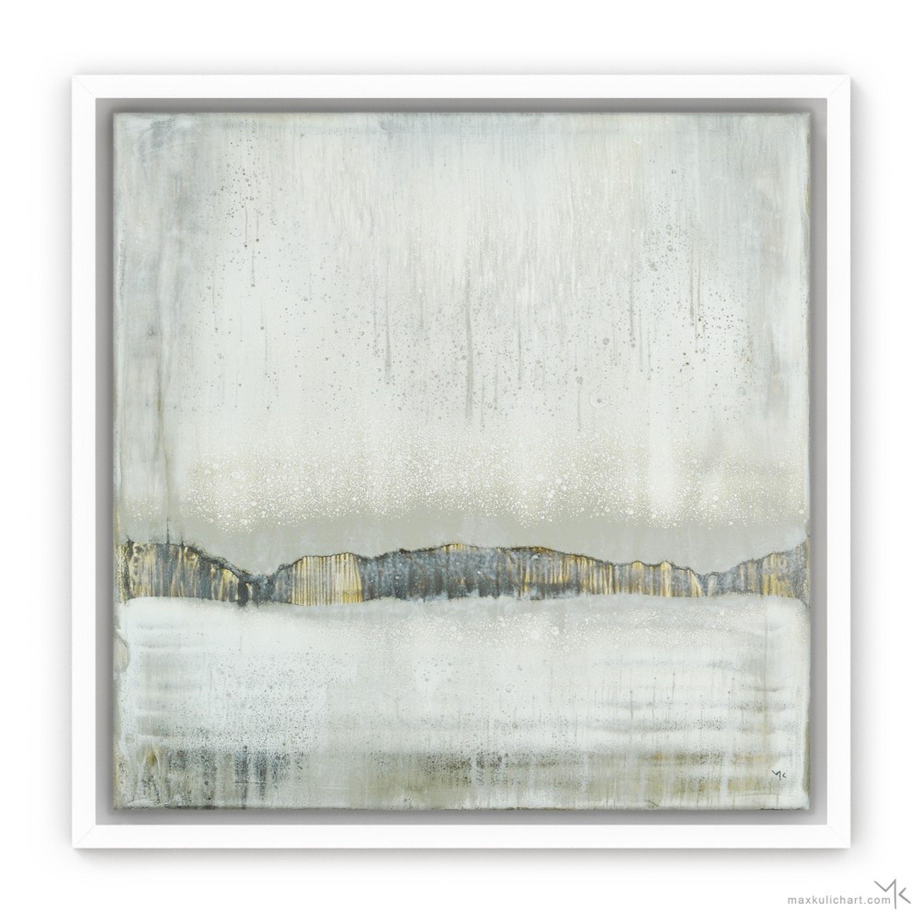 Titre : Ruisseaux d'argent    ID de l'œuvre d'art : MK201916A + MK201916B    Créé : 2019, signé et daté    Taille : 30x30cm  11,8x11,8in    Médium : Acrylique sur toile    Peinture abstraite originale de Max Kulich. Peint à la main avec des couleurs