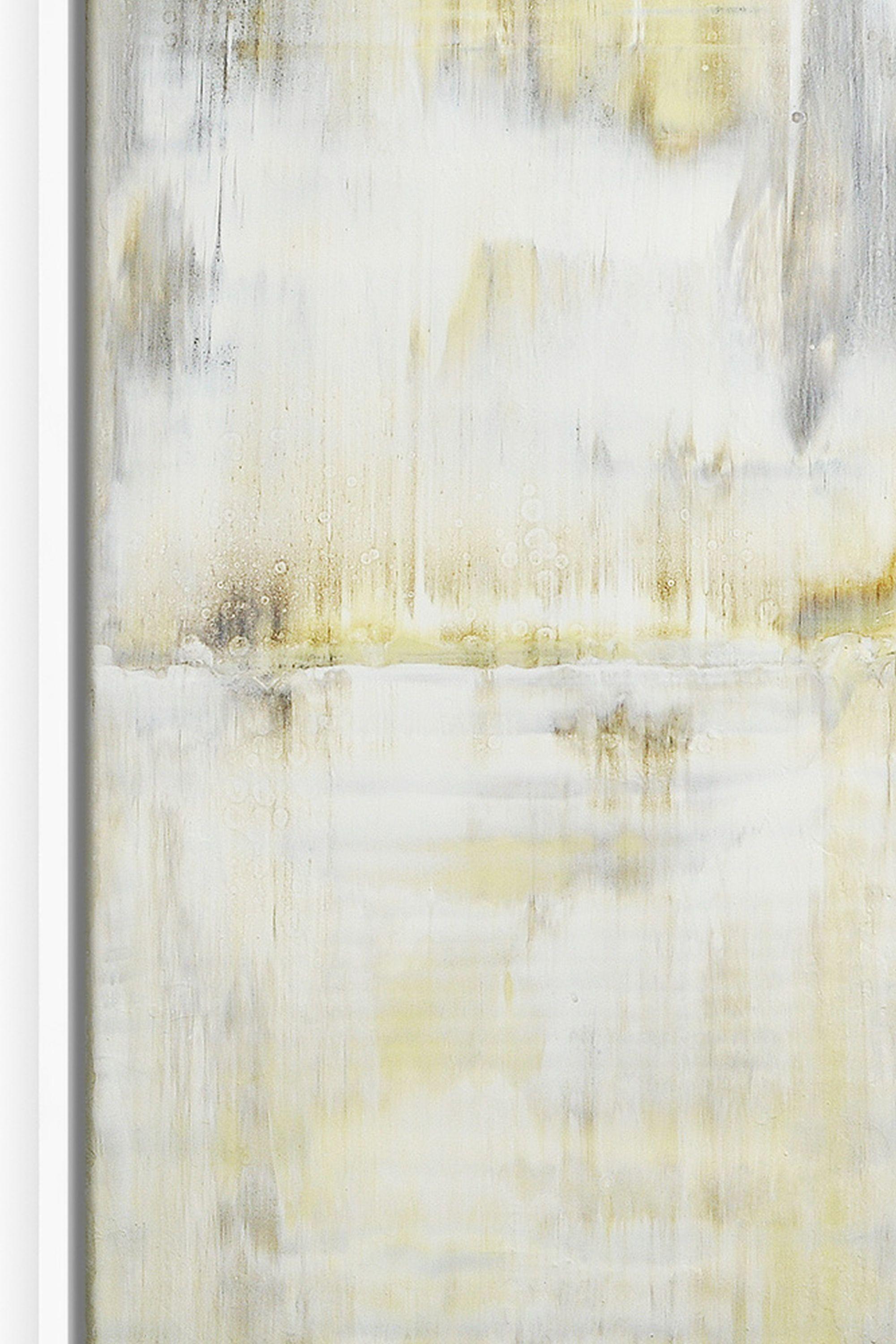 Smooth Ivory, Painting, Acrylic on Canvas - Gray Abstract Painting by Max Kulich