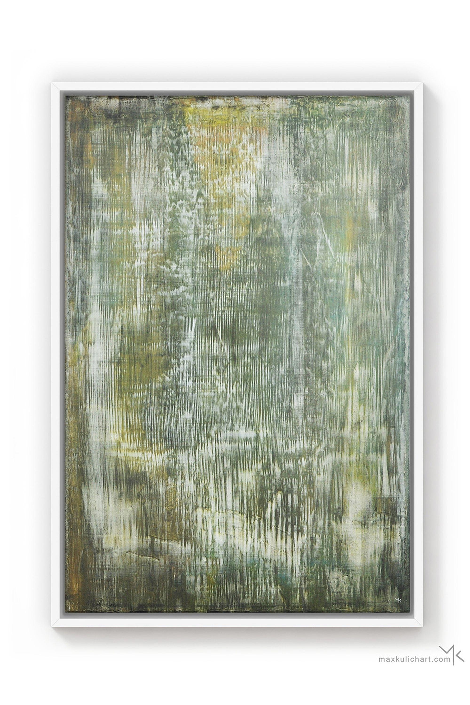 Malaquita blanda, Pintura, Acrílico sobre lienzo - Painting de Max Kulich