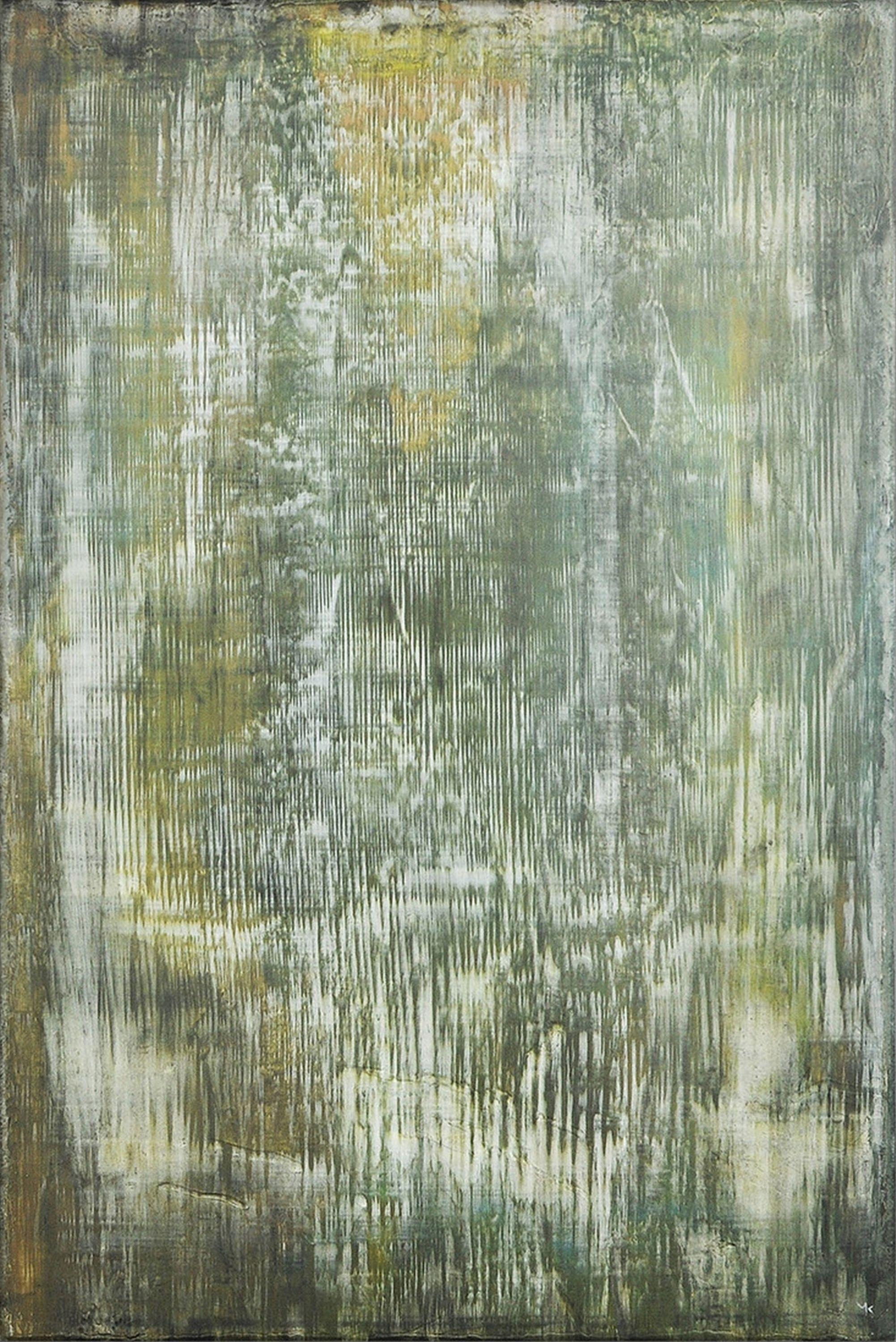 Abstract Painting de Max Kulich - Malaquita blanda, Pintura, Acrílico sobre lienzo