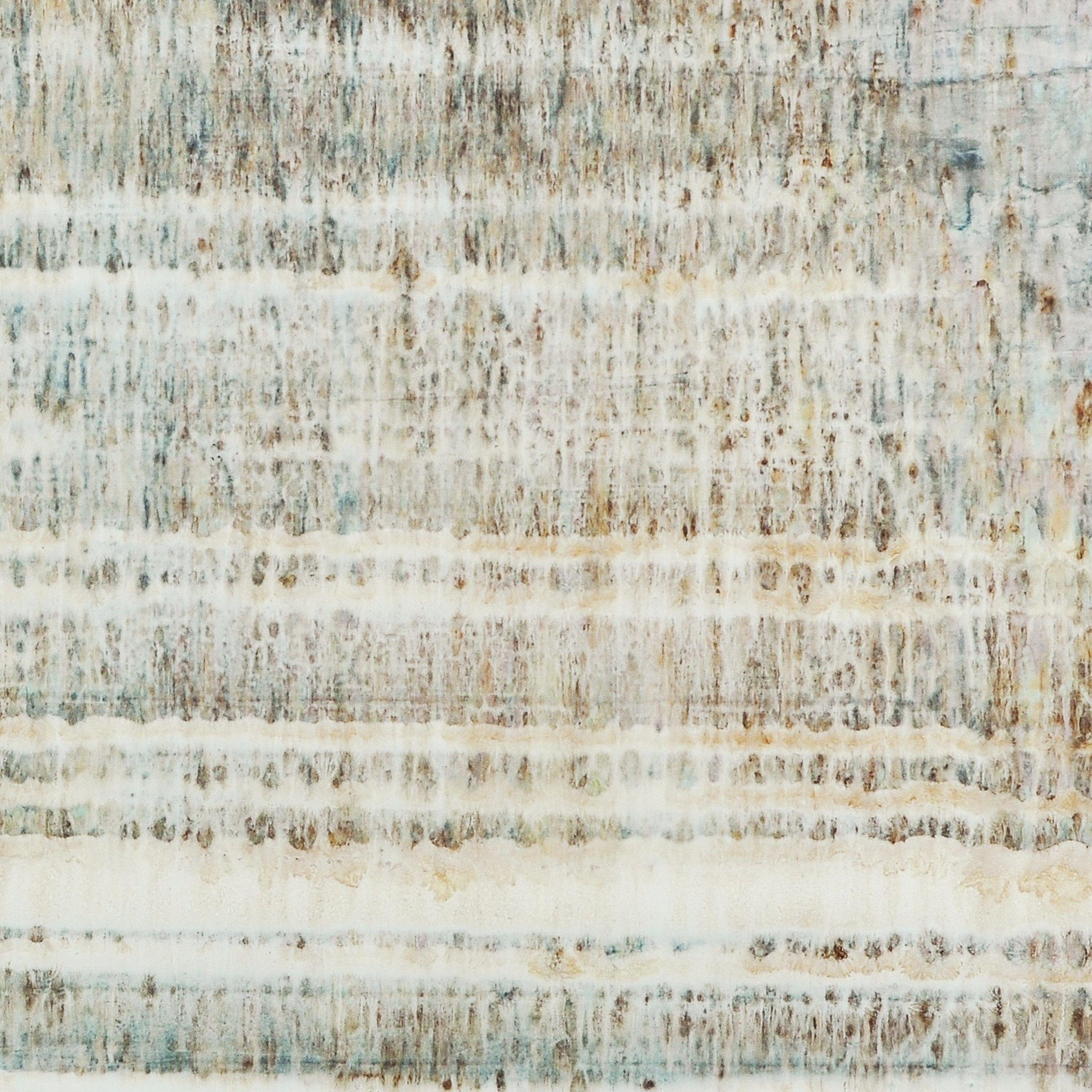 Max Kulich Abstract Painting – Weiße Wellen, Gemälde, Acryl auf Leinwand