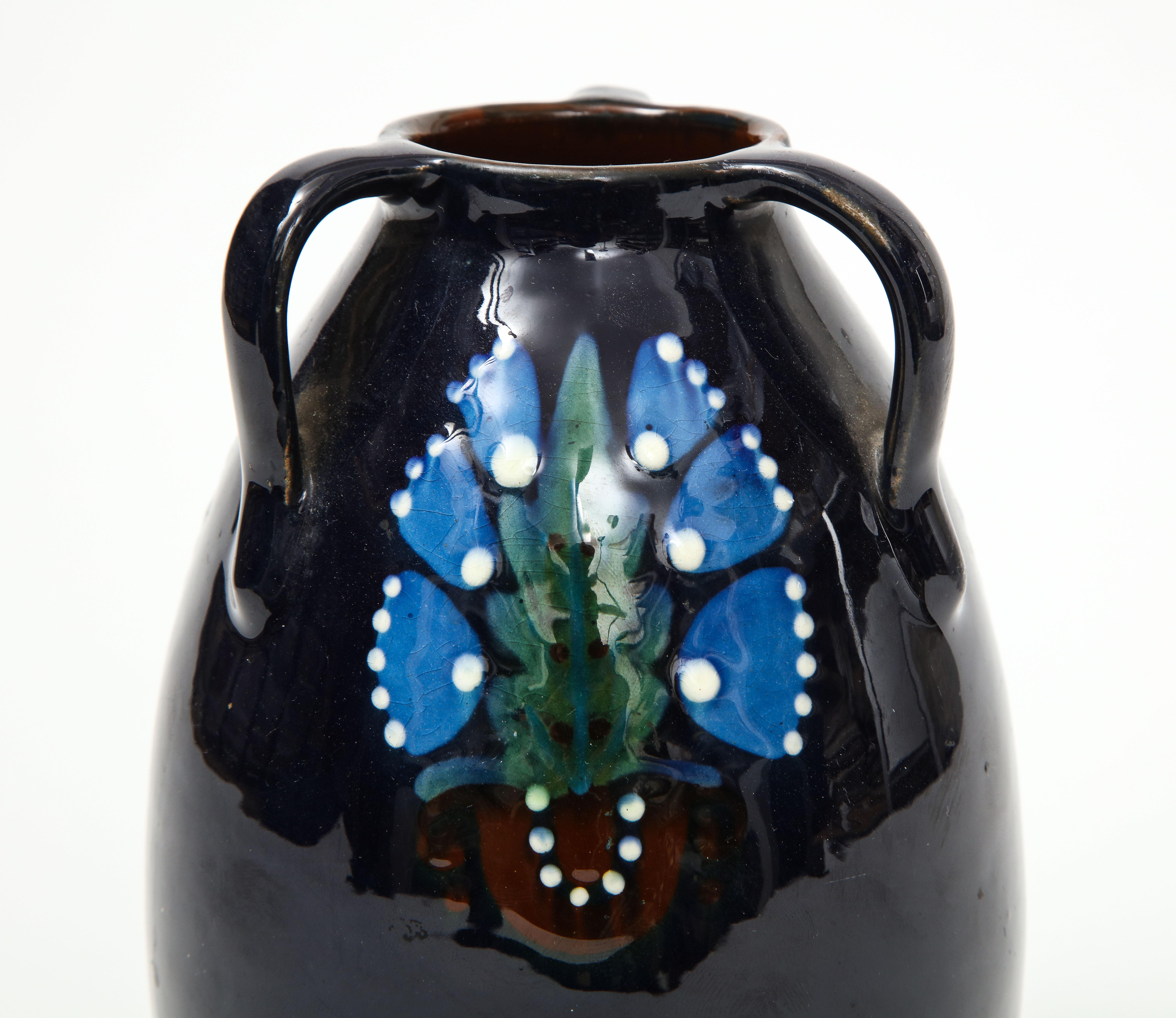 Glazed Ceramic Vase by Max Laeuger, Germany, c. 1920s, Stamped For Sale