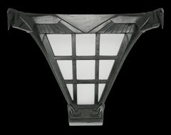 Aplique Art Verrier Art Decó Marabú, Espelta y Cristal, 1920