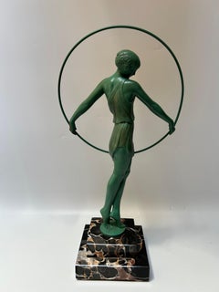 Max Le Verrier Art Deco Sculpture by Le Faguays