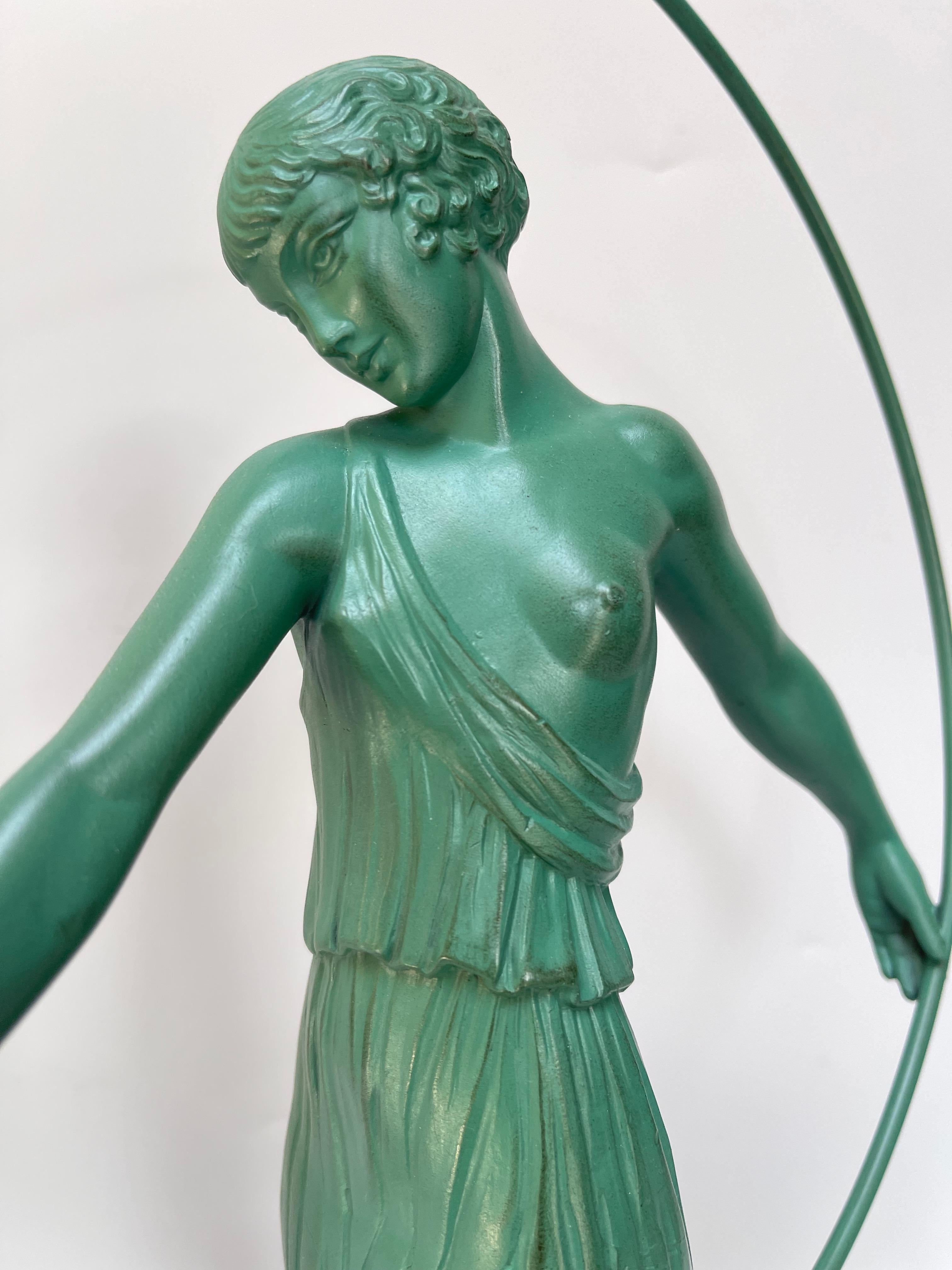 Francese Max Le Verrier Scultura Art Deco di Le Faguays in vendita