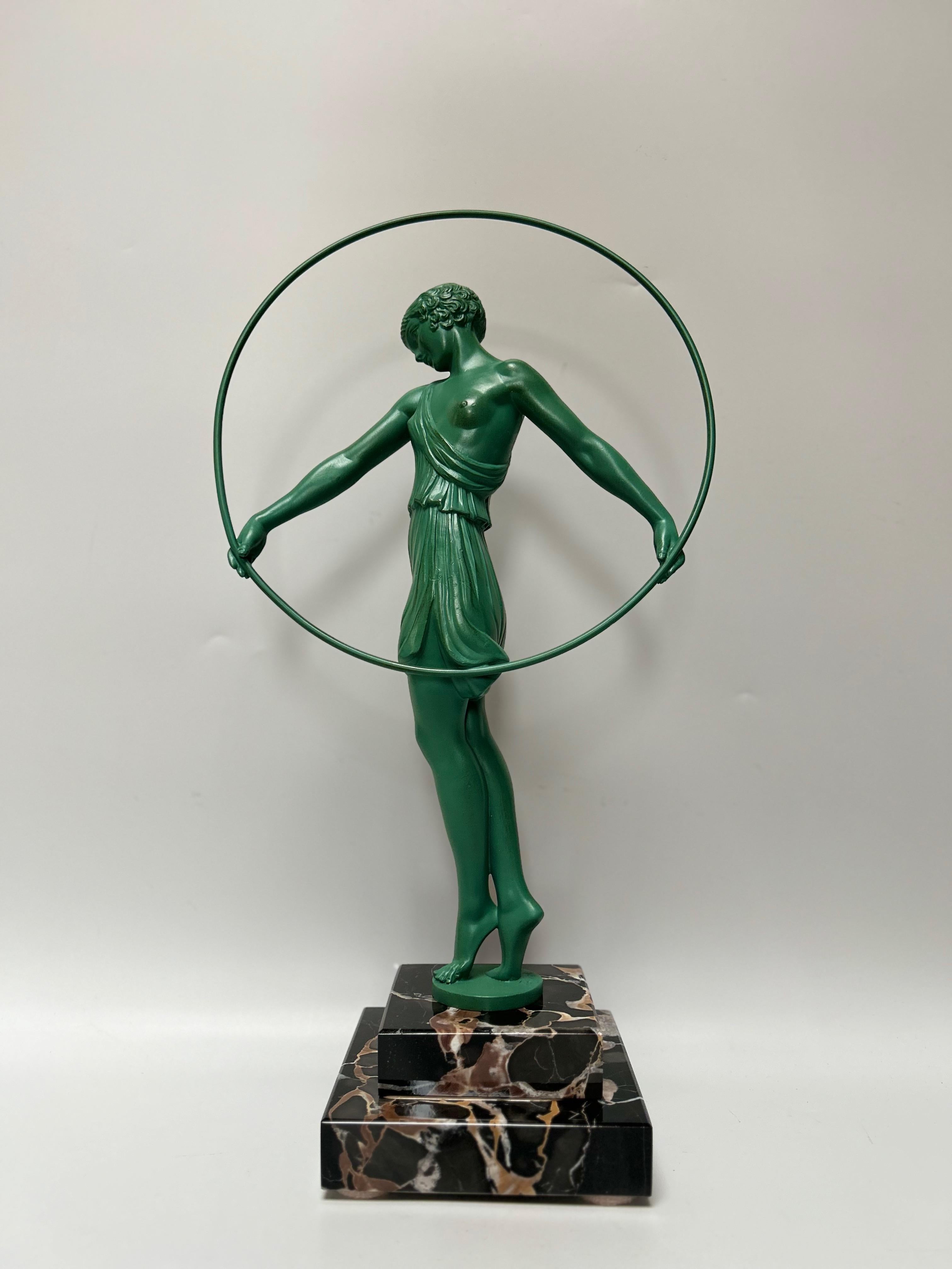 XX secolo Max Le Verrier Scultura Art Deco di Le Faguays in vendita