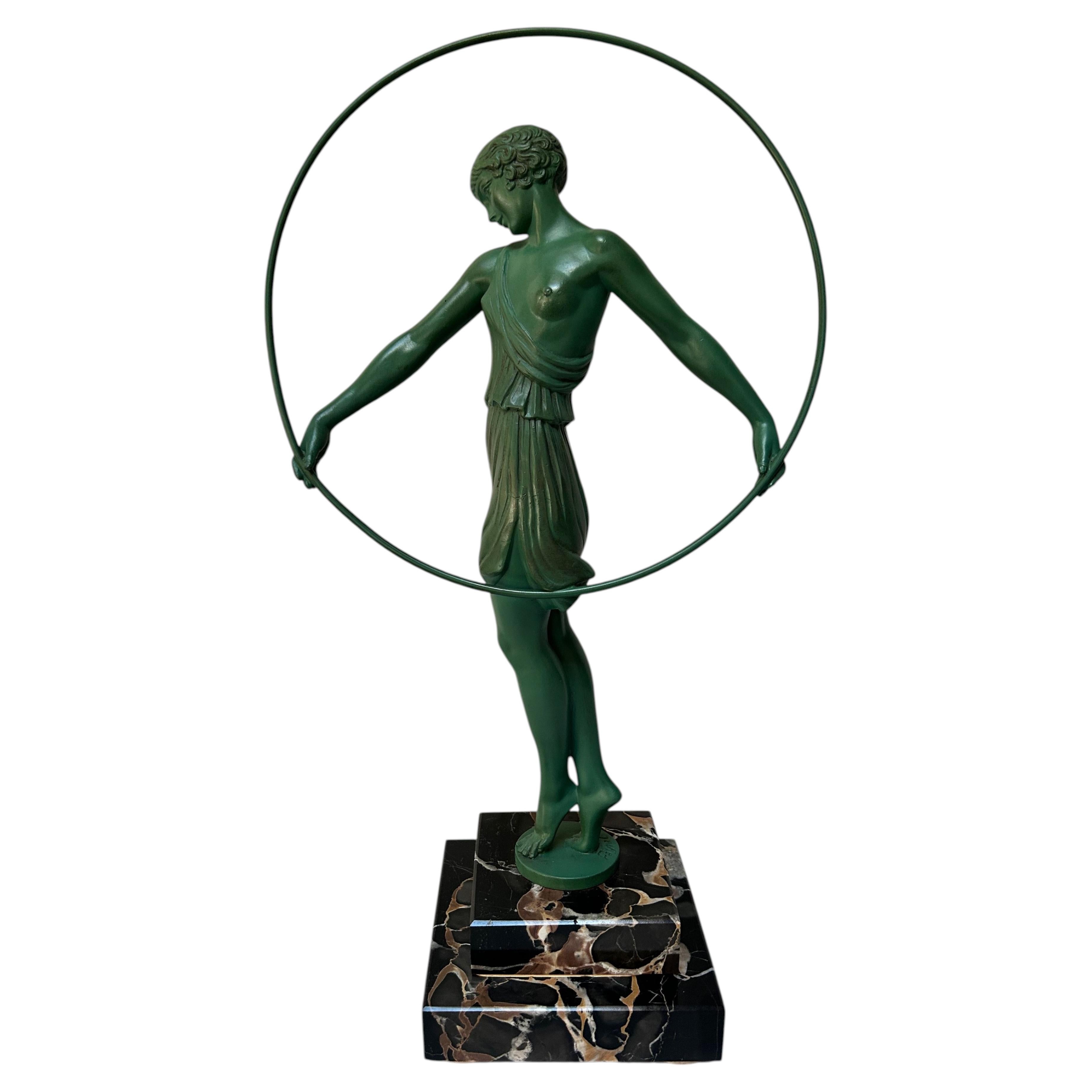 Max Le Verrier Art Deco Sculpture by Le Faguays