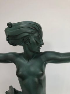 Max le Verrier Atalante Art déco sculpture
